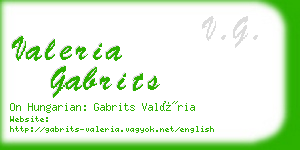 valeria gabrits business card